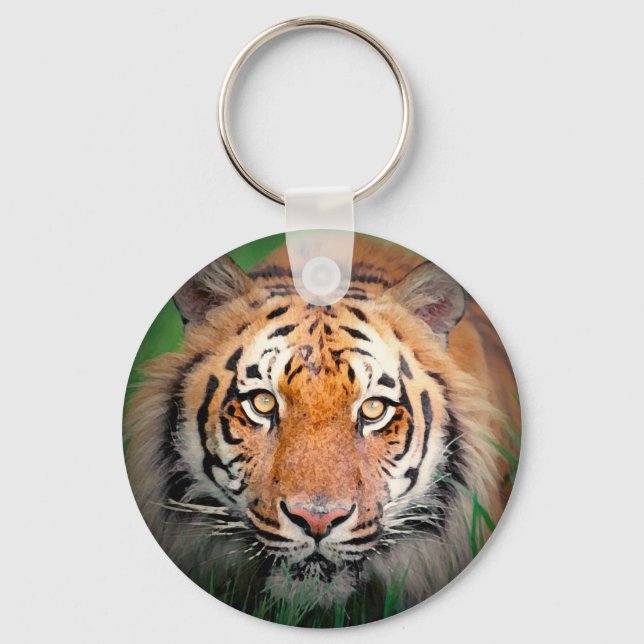 Porte-clés Oeuvre de tigres sauvages (Recto)