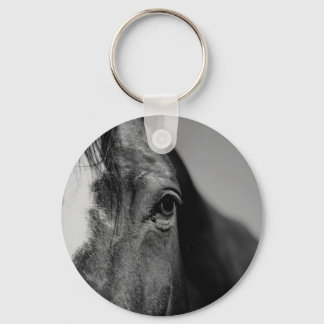 Porte-clés OEuvre d'oeil noir blanc
