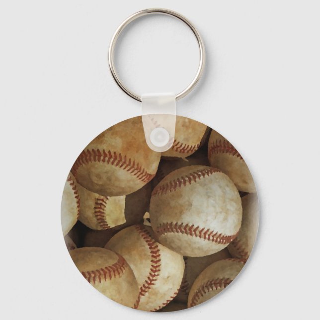 Porte-clés Oeuvre tendance de baseball (Recto)