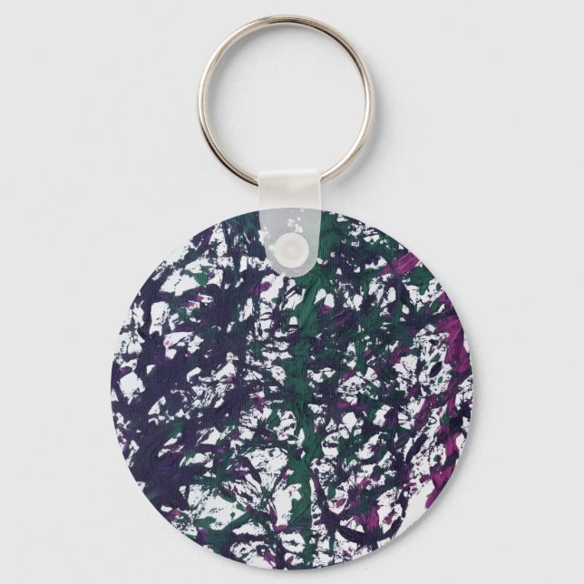 Porte-clés Œuvres d'art en marbre violet, vert, rose (Recto)
