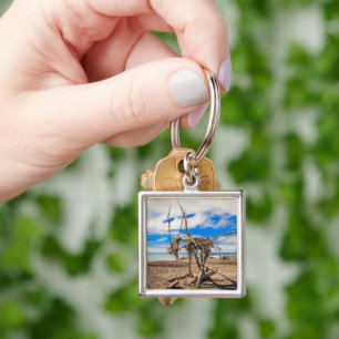 Porte-clés Oeuvres d'art sur Hokitika Beach, Nouvelle-Zélande