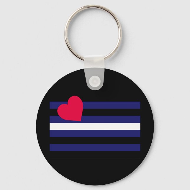 PORTE-CLÉS OFFICIAL LEATHER PRIDE FLAG (Recto)