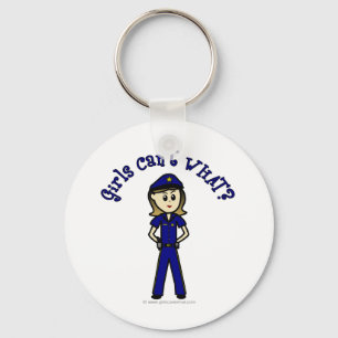 Porte-clés Officier de police de la lumière