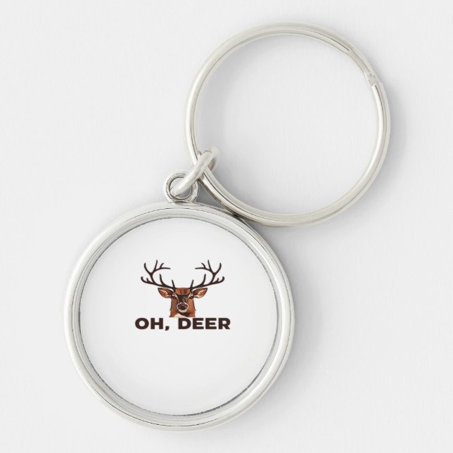Porte-clés Oh Cerf Design Moderne Propre  (Devant)