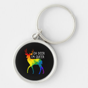 Porte-clés Oh cerf drôle Fierté LGBTQ Mois de la célébration