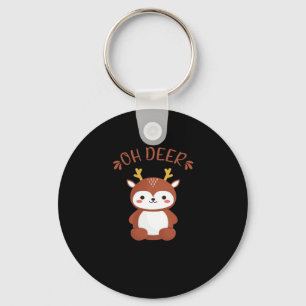 Porte-clés Oh Cerf Kawaii Cerf Style Artistique Ludique