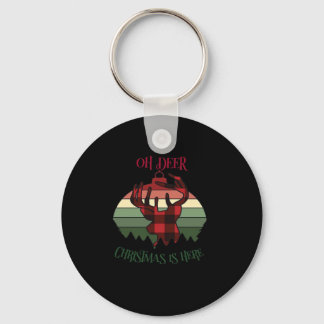 Porte-clés Oh Cerf Noël Est Là Joieuse Esthétique