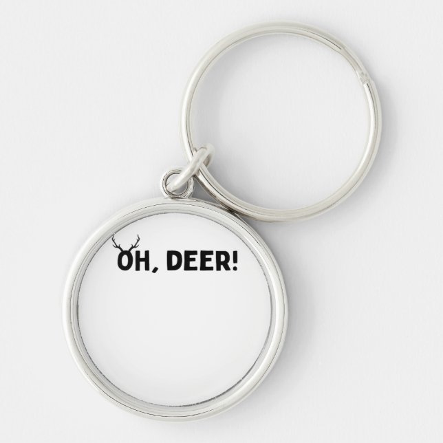 Porte-clés Oh Cerf Simple Esthétique  (Devant)
