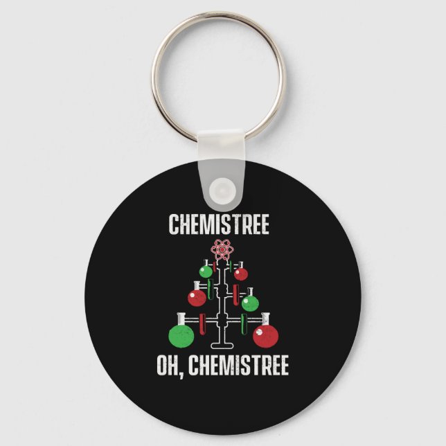 Porte-clés Oh Chemist Tree Chemistree Pun Science (Recto)