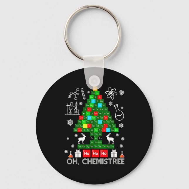 Porte-clés Oh Chemistree Scientist Chemical Christmas Xmas Te (Recto)