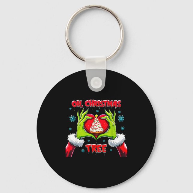 Porte-clés Oh Christmas Tree Debbie Cake Lovers Funny Holiday (Recto)