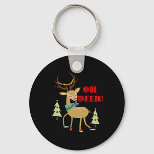 Porte-clés Oh Deer ! Cadeau de Noël Cerf aux arbres