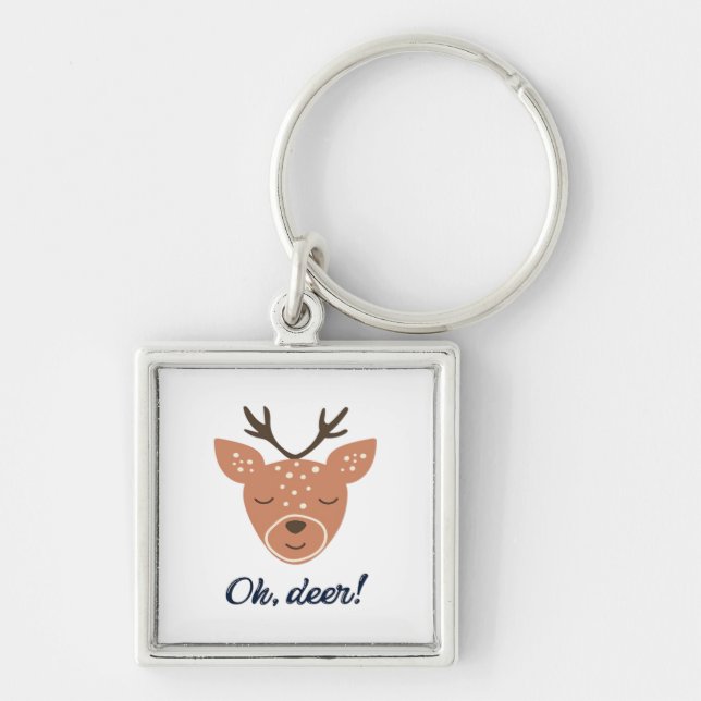 Porte-clés Oh Deer Deer Love Save The Deer Creative Design  (Devant)