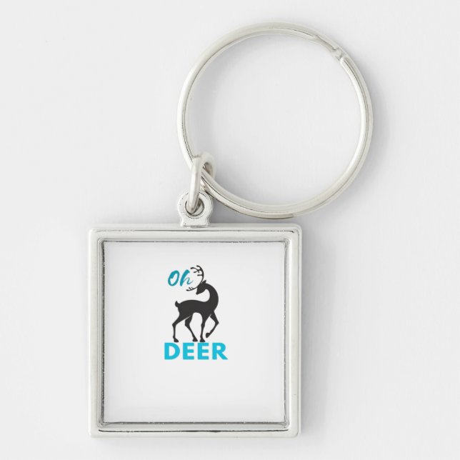 Porte-clés Oh Deer Minimal Design  (Devant)