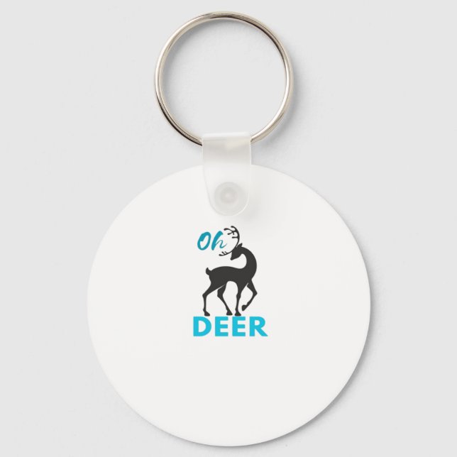 Porte-clés Oh Deer Minimal Design (Recto)