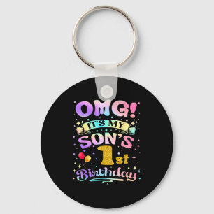 Porte-clés Oh mon dieu, c'est l'anniversaire de mon fils, joy