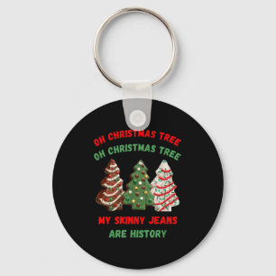 Porte-clés Oh Sapin de Noël Mon Jean Skinny Est de l'Histoire
