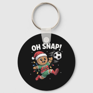Porte-clés Oh Snap Bonhomme en pain d'épices Noël Football En