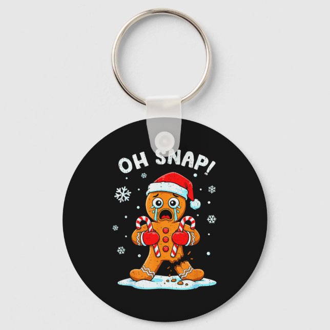 Porte-clés Oh Snap Gingerbread Christmas Xmas Cookie Baking H (Recto)