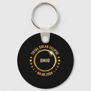 Porte-clés Ohio 2024 Total Éclipse Solaire