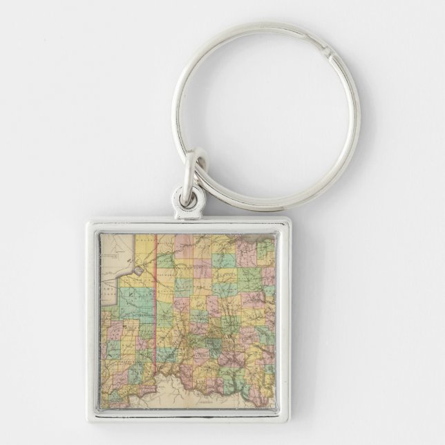 Porte-clés Ohio et Indiana (Devant)