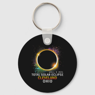 Porte-clés Ohio Total Éclipse Solaire 8 avril 2024