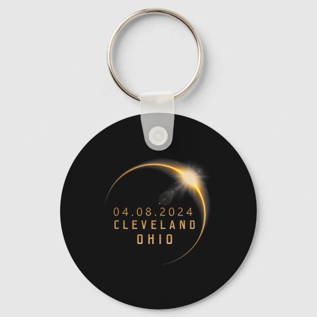 Porte-clés Ohio Total Solar Eclipse 2024 - Ohio Solar Eclipse (Recto)