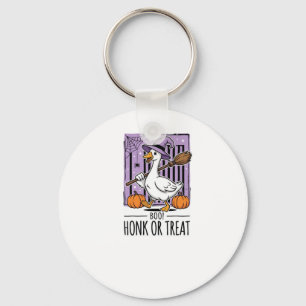 Porte-clés Oie de sorcière de Halloween Honk ou Treat