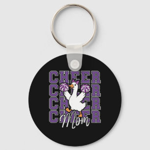 Porte-clés Oie maman drôle cheer violet coquette bow sport Ch
