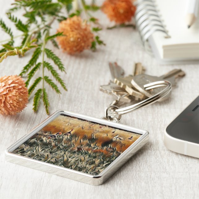 Porte-clés Oies et canards (Côté)