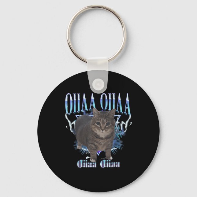 Porte-clés Oiia Oiia Rot de cerveau de chat  (Recto)