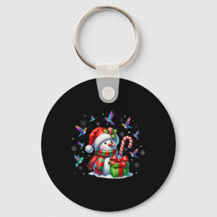 Porte-clés Oiseau Amant Hummingbirds Snowman Santa Hat Christ