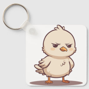 Porte-clés Oiseau Bébé Grincheux Drôle Kawaii Dessin Animé