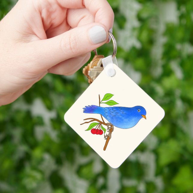 Porte-clés Oiseau bleu (main)