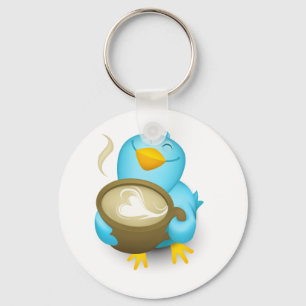 Porte-clés Oiseau de café de gazouillement