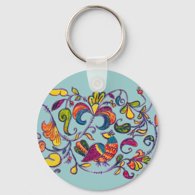 Porte-clés Oiseau du Nord de Russie (Recto)