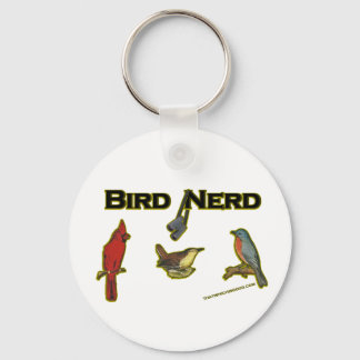 Porte-clés Oiseau Nerd