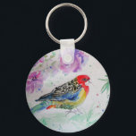 Porte-clés Oiseaux australiens Rosella Parrot Aquarelle<br><div class="desc">Australian Birds Budgie Aquarelle Art Key Ring. Cette porte-clé glorieuse ferait un grand cadeau à n'importe qui. Conçu par moi à partir d'une de mes aquarelles macaw d'origine. Surtout adorable d'avoir un cadeau aussi utile et lumineux et heureux!</div>