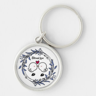 Porte-clés Oiseaux d'amour éternel