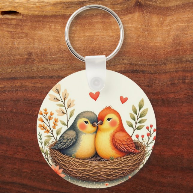 Porte-clés Oiseaux de l'amour (Verso)