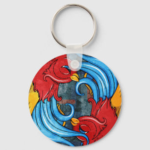 Porte-clés Oiseaux de tatouage