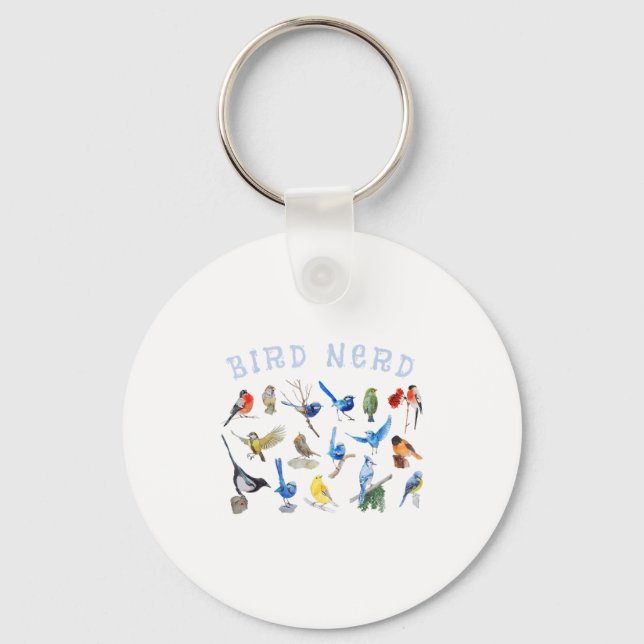 Porte-clés Oiseaux Observation Nerd Oiseaux Oiseaux Amateurs  (Recto)