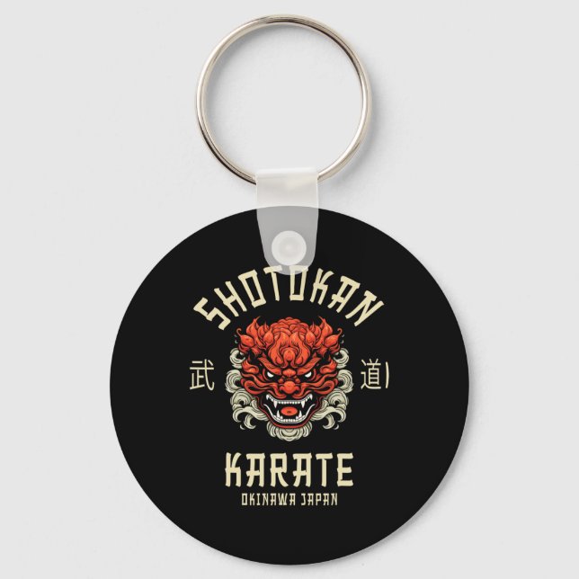 Porte-clés Okinawa Japon Dojo Shotokan Karaté (Recto)
