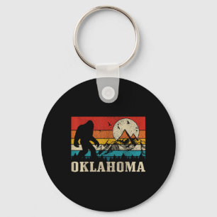 Porte-clés Oklahoma Bigfoot Vintage Montagnes Randonnée Campi