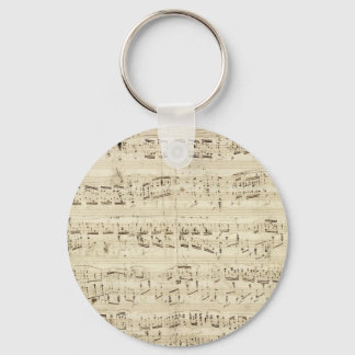 Porte-clés Old Music Notes