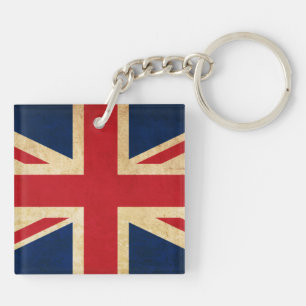Porte-clés Old Vintage Grunge United Kingdom Flag Union