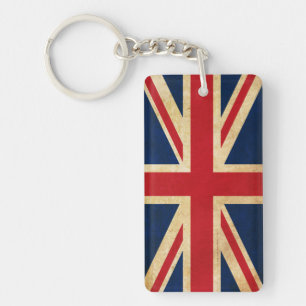 Porte-clés Old Vintage Grunge United Kingdom Flag Union