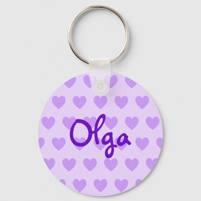 Porte-clés Olga en violet (Recto)