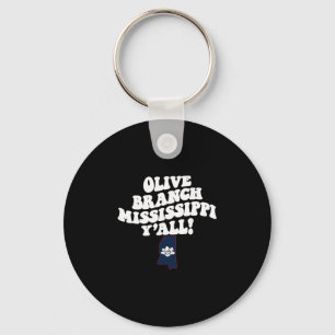 Porte-clés Olive Branch Mississippi Y'all Ms Vacances du Sud