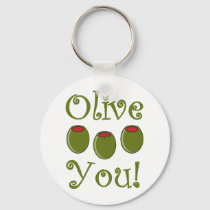 Porte-clés Olive de fin gourmet vous